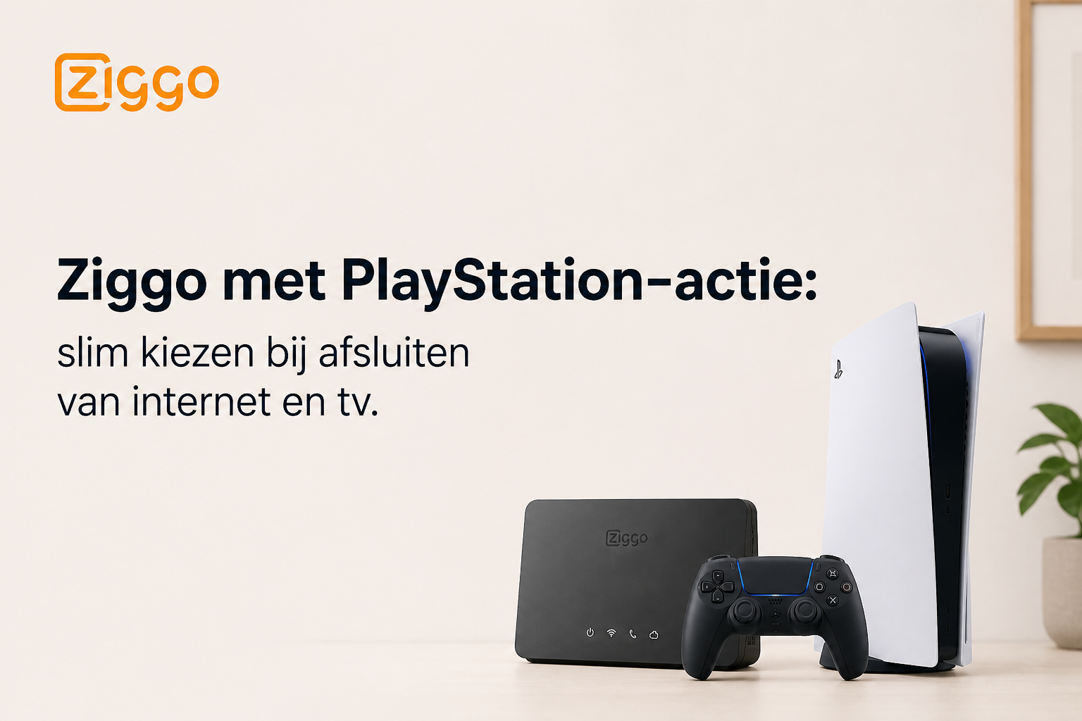 Ziggo met PlayStation-actie: slim kiezen bij afsluiten van internet en tv